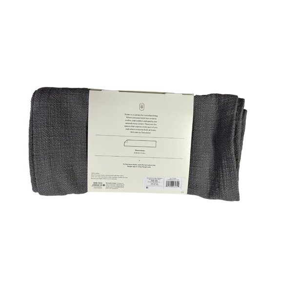 COPY - NEW Threshold 72"x14" Cotton Textured Runner Gray - Picture 4 of 6